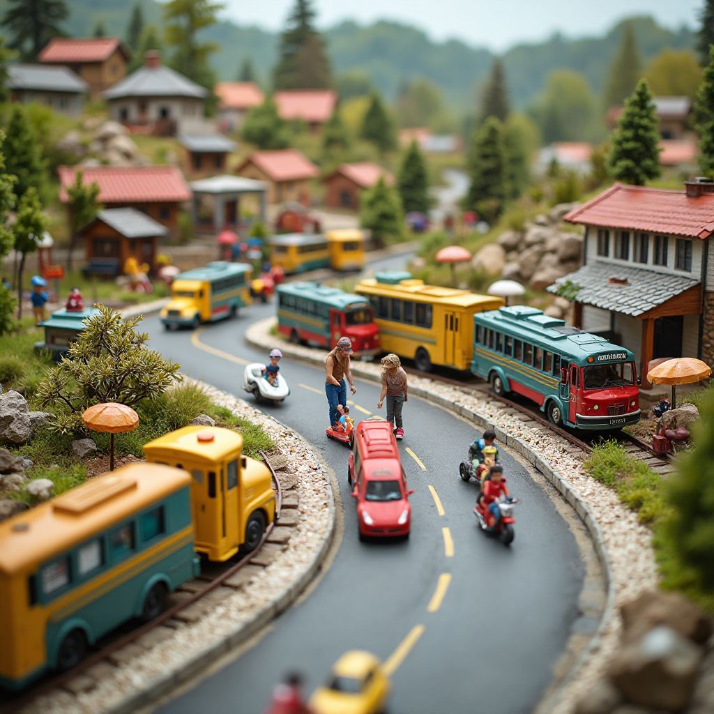 Families enjoying TinyWorld Park