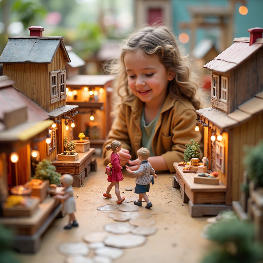 Interactive construction play area